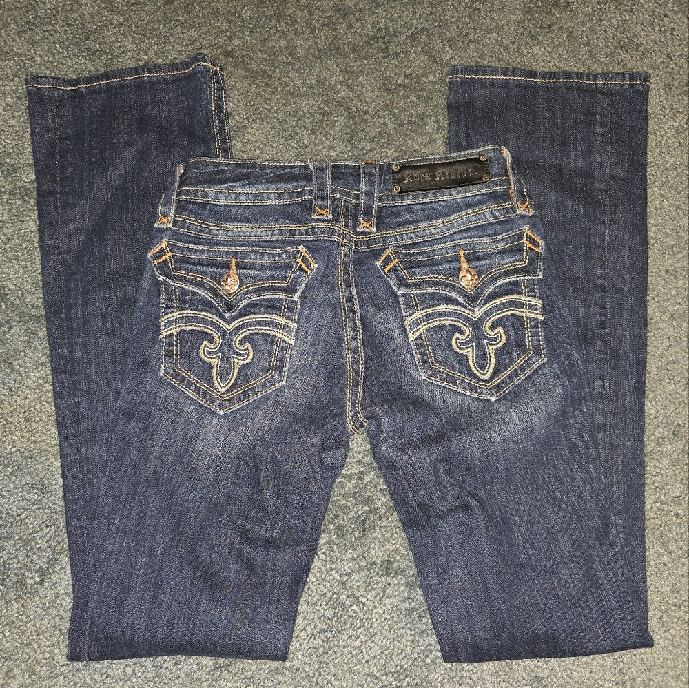 Rock Revival Women's Deborah Boot Cut Jeans - Dark Blue